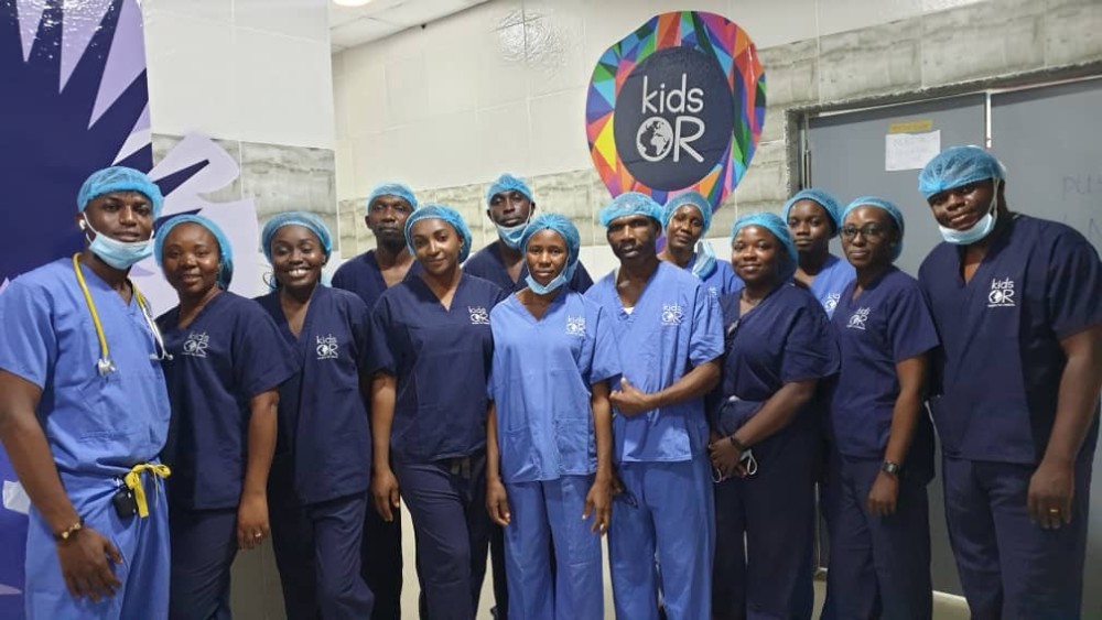 Surgical team in Abuja, Nigeria